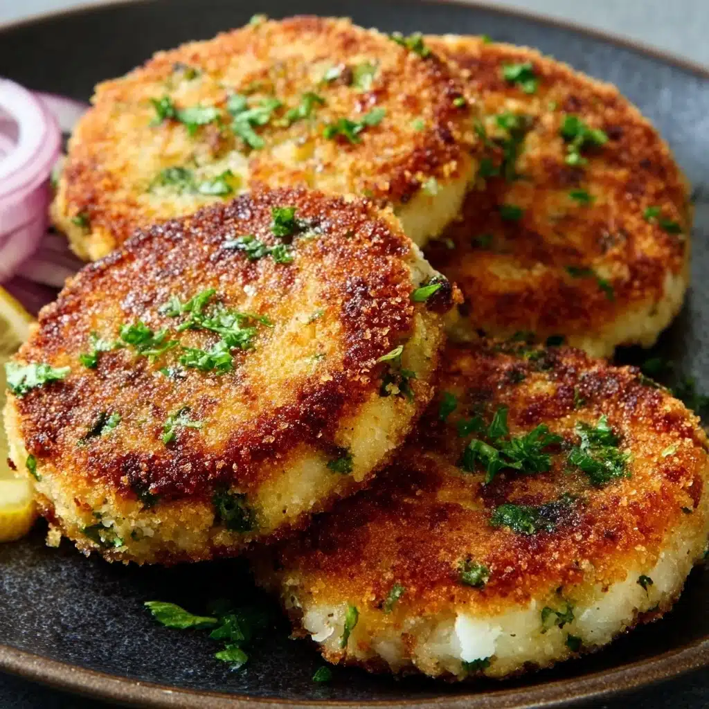 Crispy Garlic-Herb Rice Patties Recipe - Recipe Image