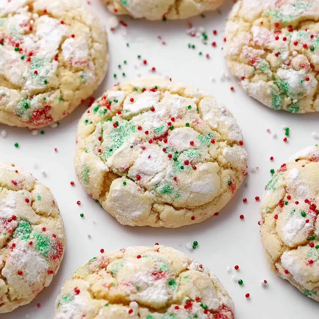 Christmas Ooey Gooey Butter Cookies Recipe - Recipe Image