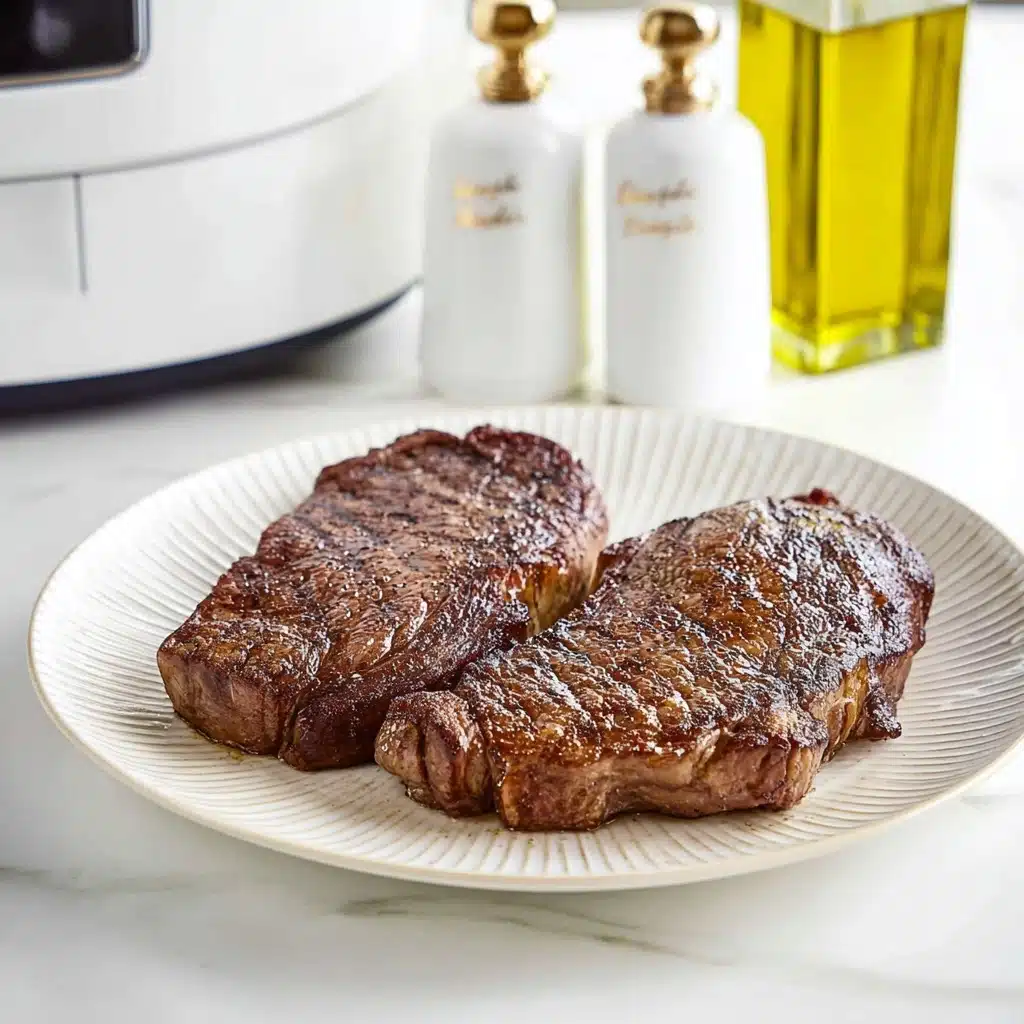 Air Fryer New York Strip Steak Recipe - Recipe Image