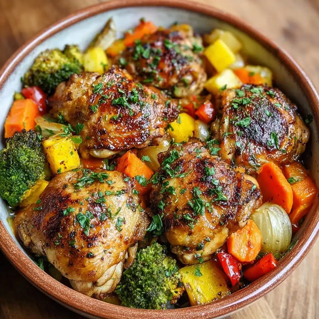 Roasted Garlic Chicken and Vegetables Recipe