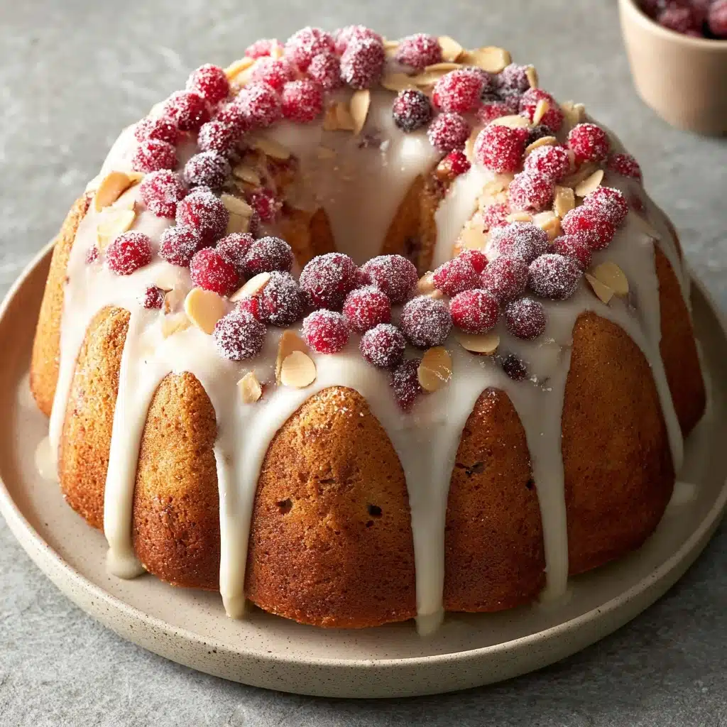 Cranberry-Almond Pound Cake Recipe - Recipe Image