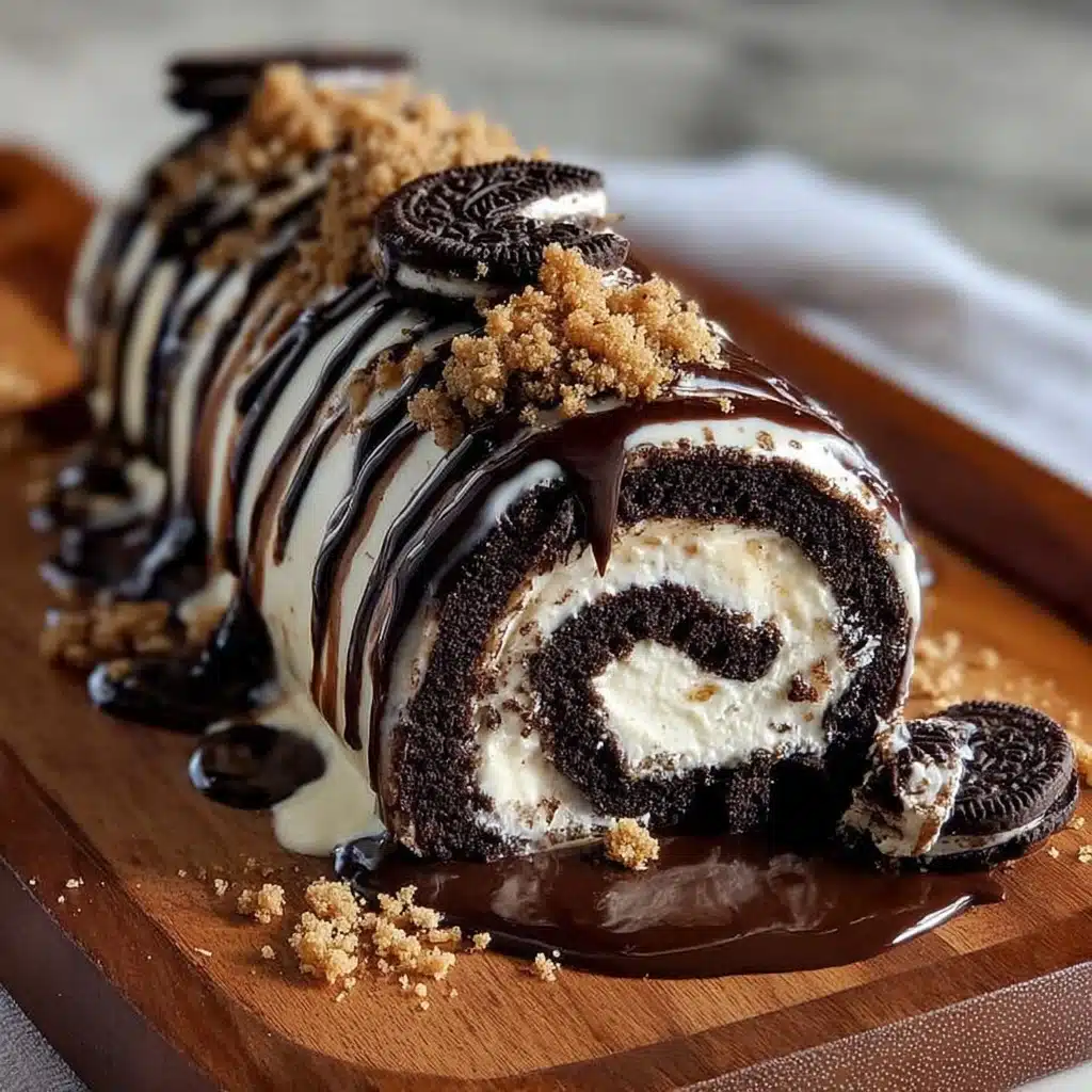 Oreo Cream Cheese Cheesecake Sushi Roll Recipe - Recipe Image