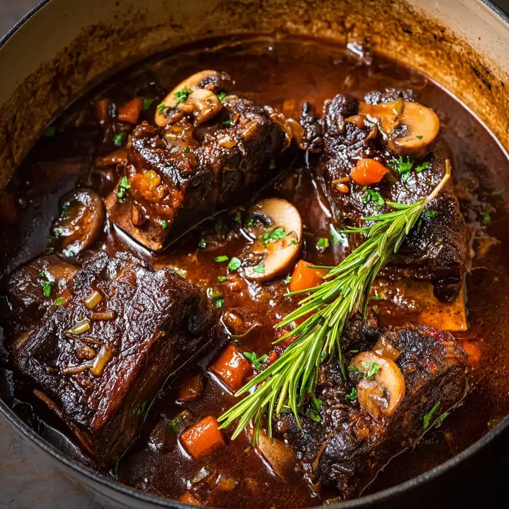 Braised Short Ribs (with Red Wine & Mushrooms) Recipe