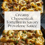Cheesesteak Tortellini in Rich Provolone Sauce Recipe