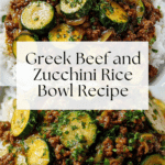 Greek-Style Beef and Zucchini Rice Bowl Recipe