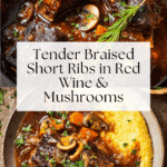 Braised Short Ribs (with Red Wine & Mushrooms) Recipe
