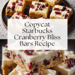 Copycat Starbucks Cranberry Bliss Bars Recipe