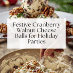 Christmas Cranberry Walnut Cheese Balls Recipe
