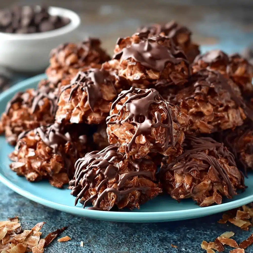 Double Chocolate Coconut Macaroons Recipe - Recipe Image