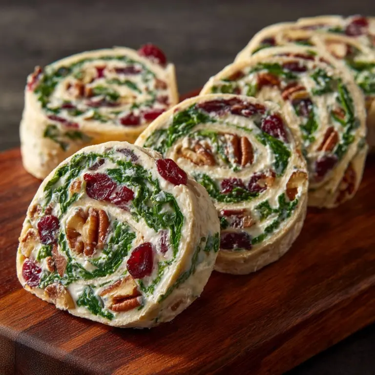 Festive Christmas Cranberry Roll Ups Recipe