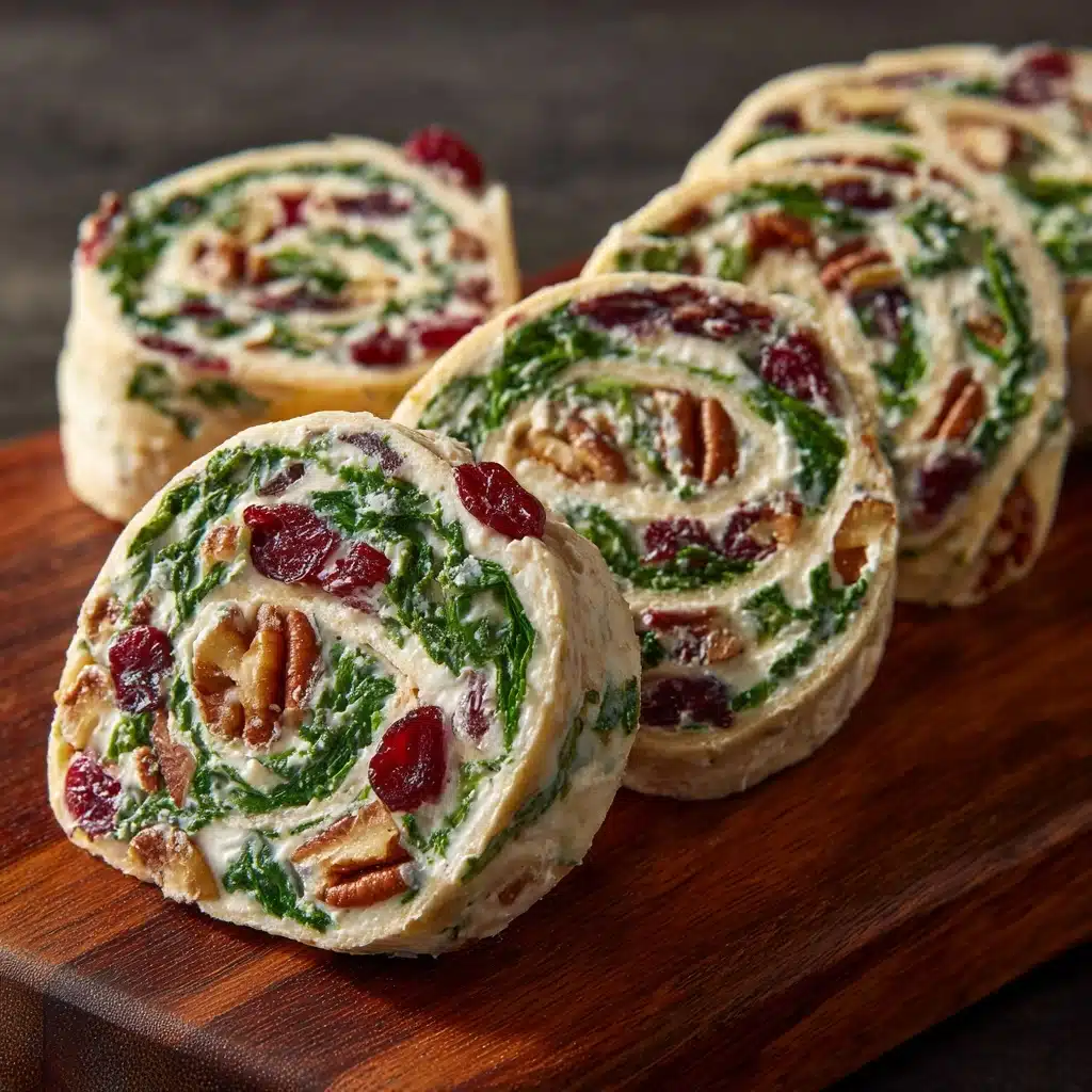 Festive Christmas Cranberry Roll Ups Recipe - Recipe Image