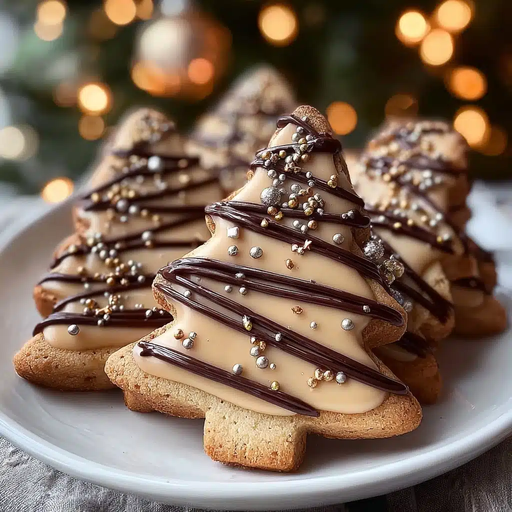 okies with Dark Drizzle and Gold Sparkle Recipe - Recipe Image