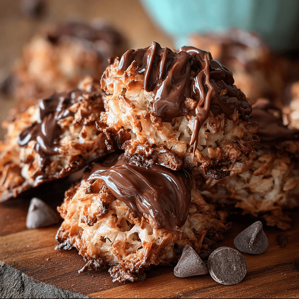 Double Chocolate Coconut Macaroons Recipe - Recipe Image