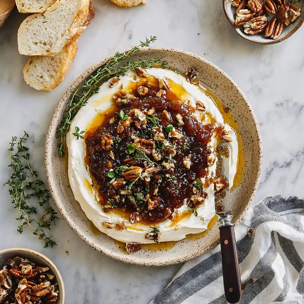 Easy Goat Cheese Appetizer with Fig Jam & Pecans Recipe - Recipe Image