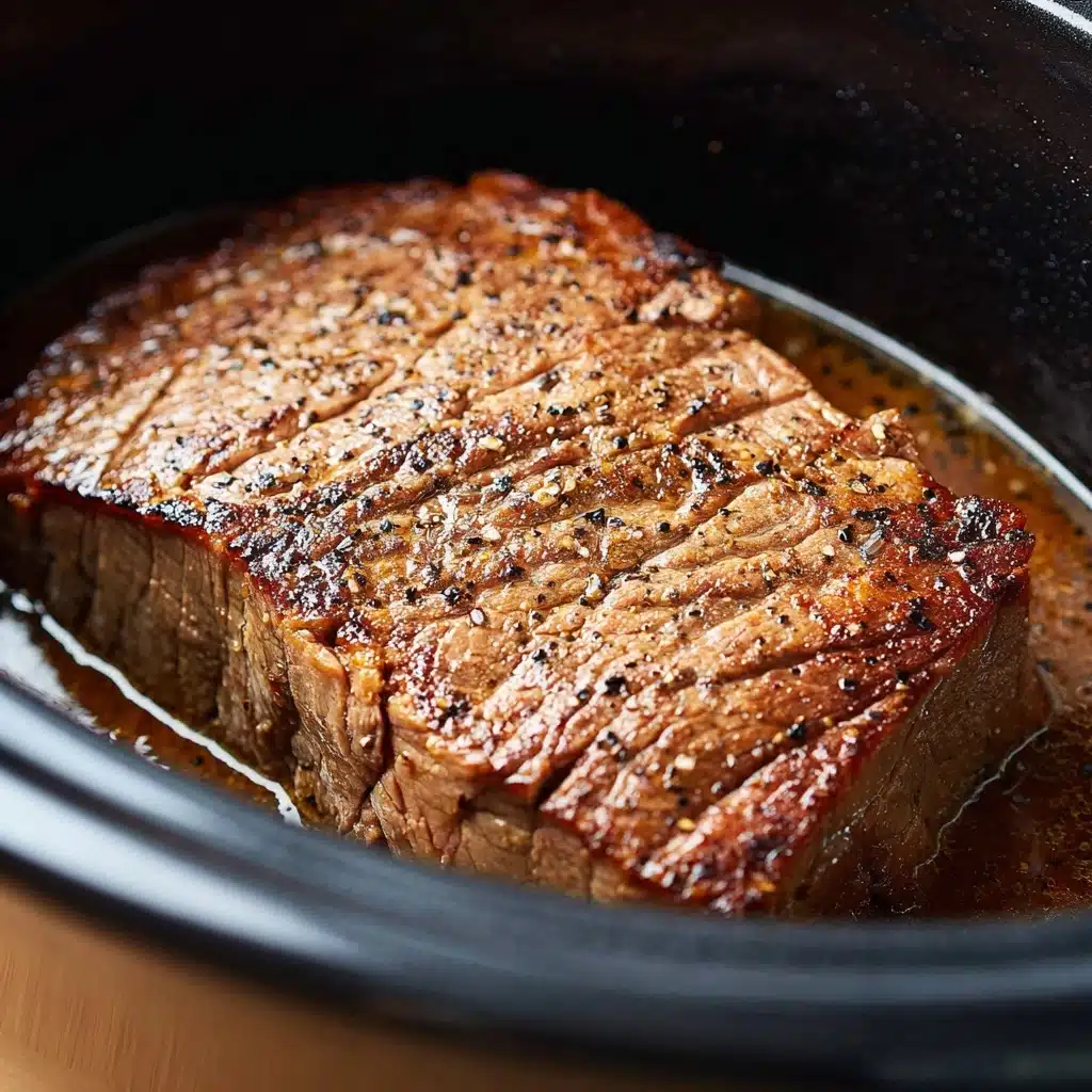 Crockpot London Broil with Balsamic Gravy Recipe