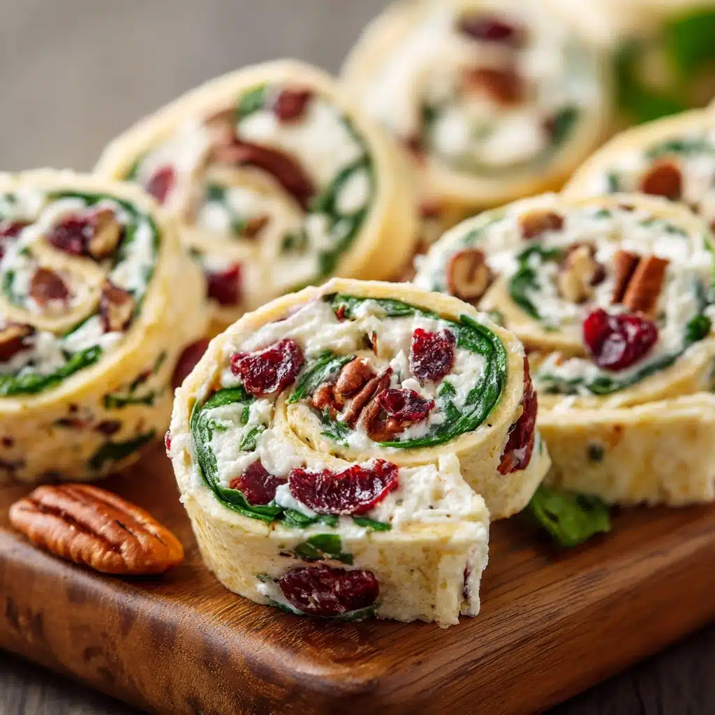 Festive Christmas Cranberry Roll Ups Recipe - Recipe Image