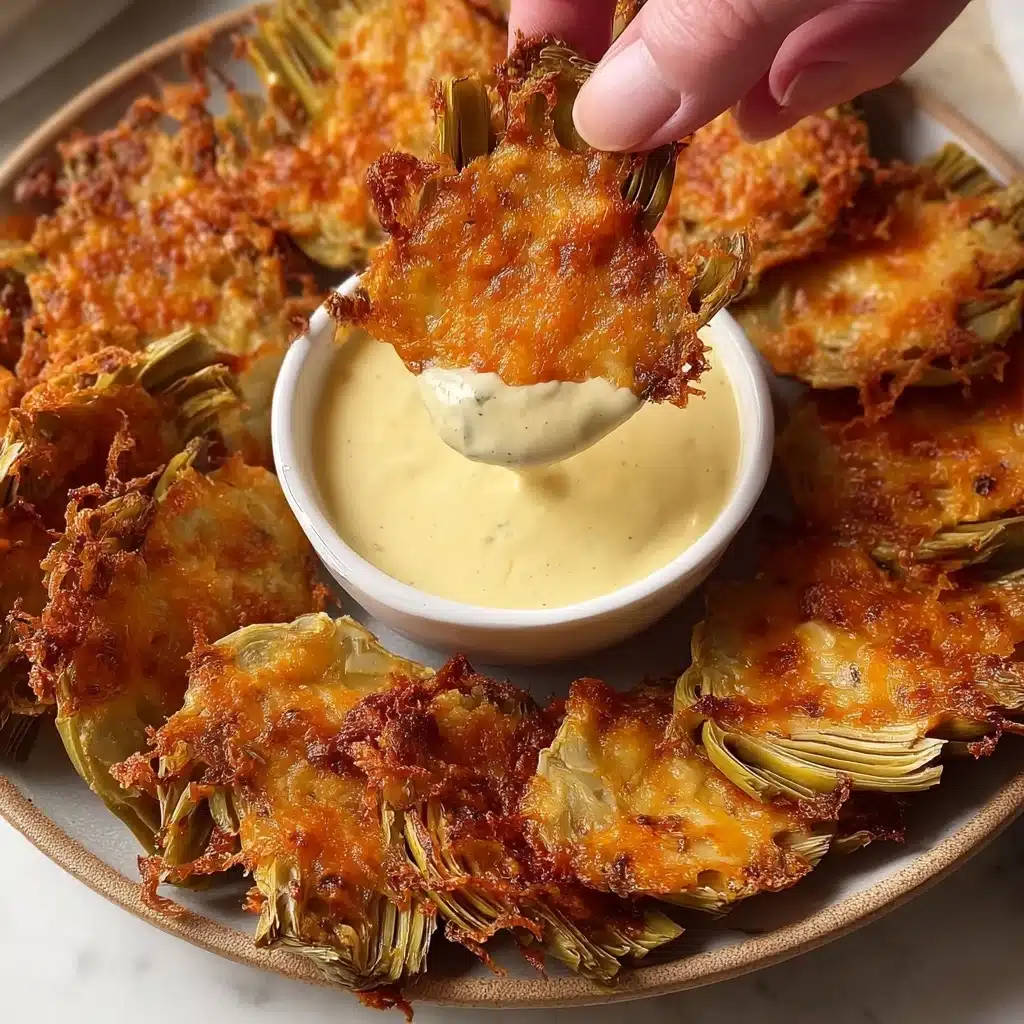 Parmesan Crusted Artichokes Recipe - Recipe Image