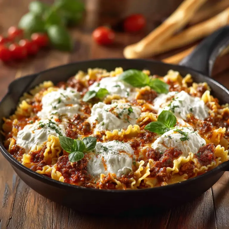 One Skillet Polka Dot Lasagna Recipe