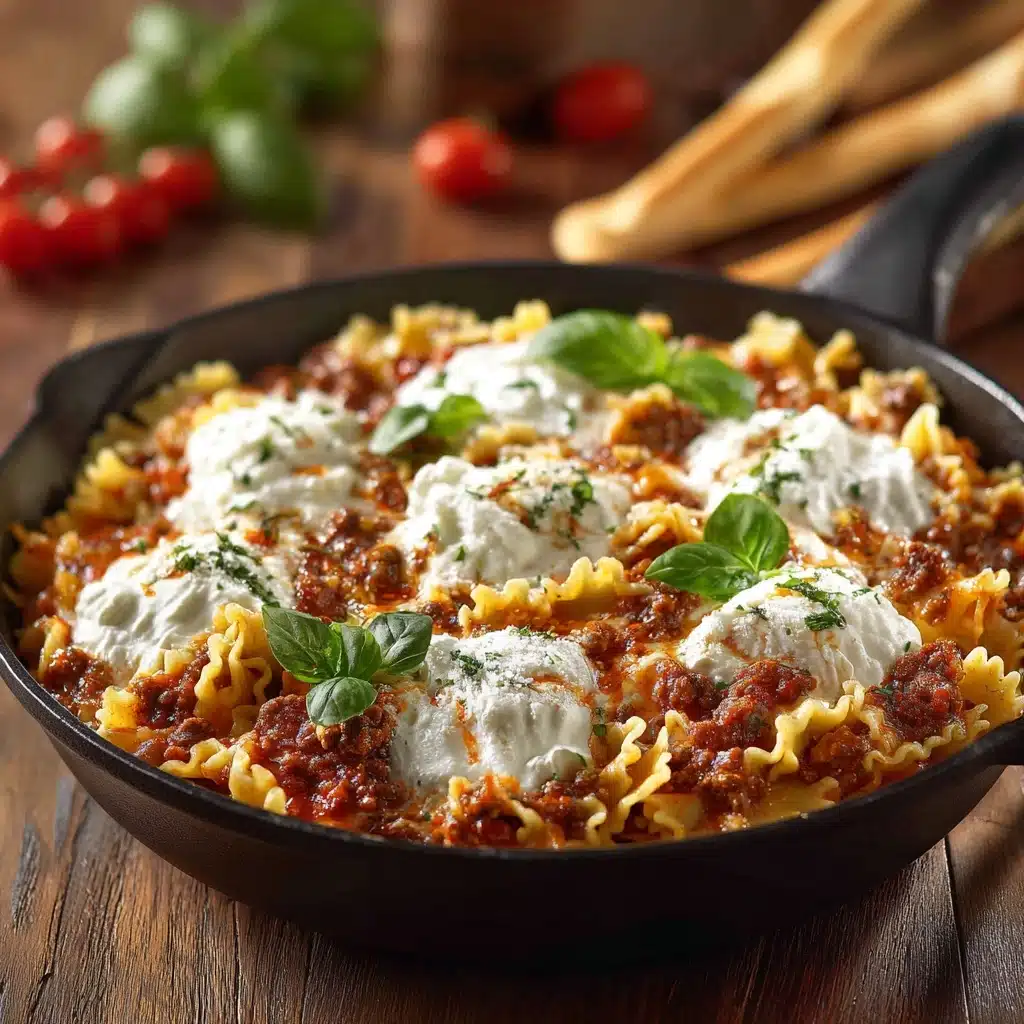 One Skillet Polka Dot Lasagna Recipe