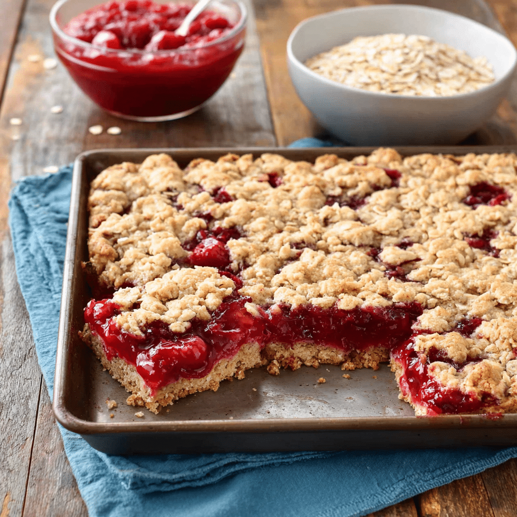 Cherry Apple Butter BarsIngredients Recipe - Recipe Image