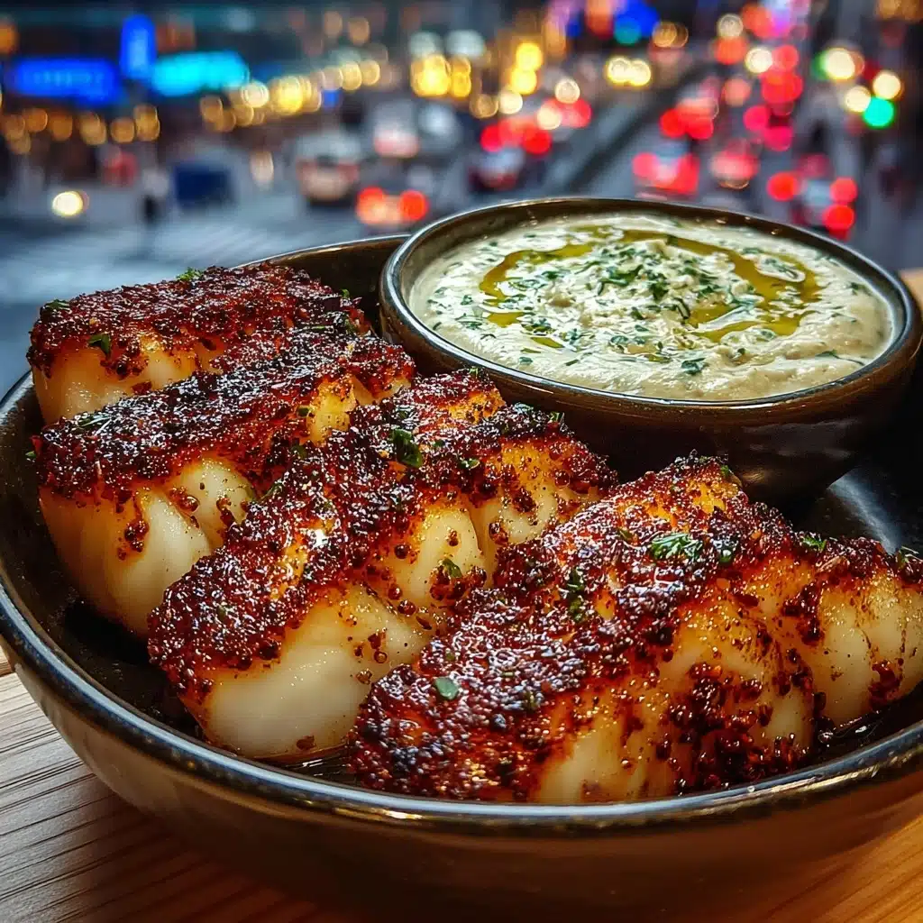 Garlic Butter Cod Bites with Creamy Lemon Herb Dip Recipe