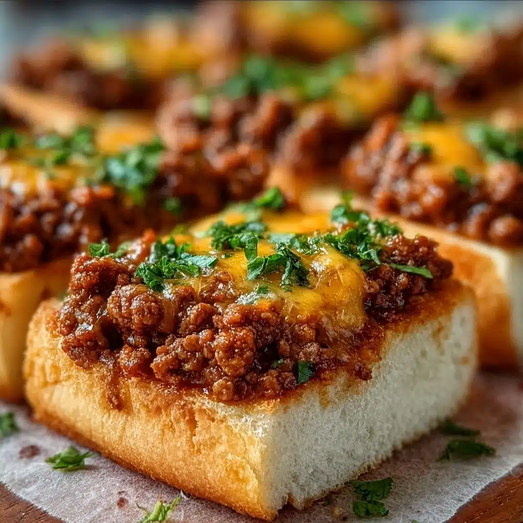 Sloppy Joe Ranch Garlic Bread Crunch Recipe