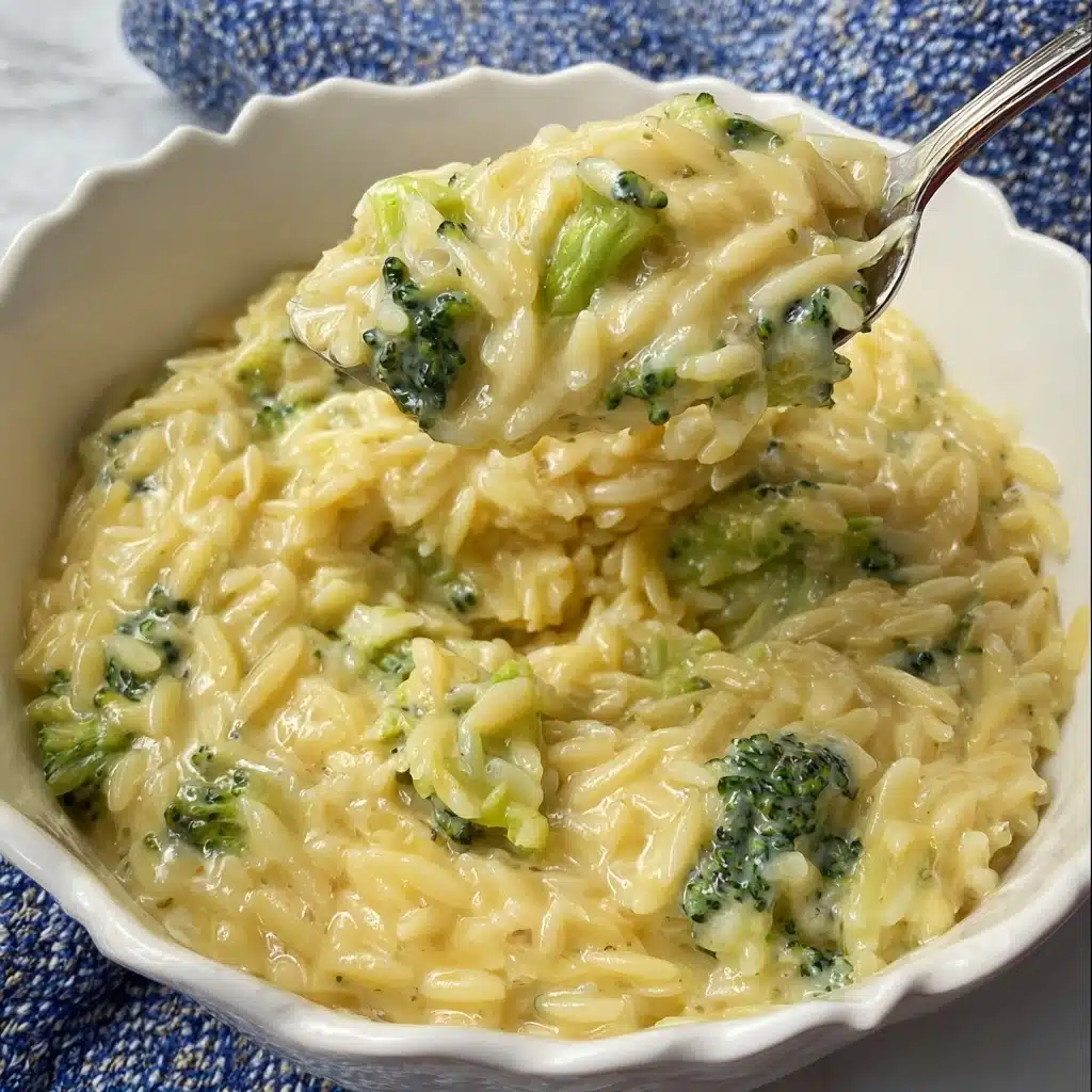 Broccoli Cheddar Orzo Recipe - Recipe Image