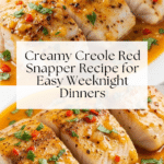 Red Snapper with Creamy Creole Sauce Recipe