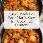 Crock Pot Poor Man's Stew Recipe