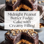 Midnight Peanut Butter Fudge Eruption Cake Recipe