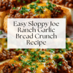 Sloppy Joe Ranch Garlic Bread Crunch Recipe