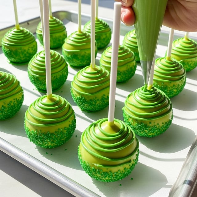 Grinch Cake Pops Recipe - Recipe Image