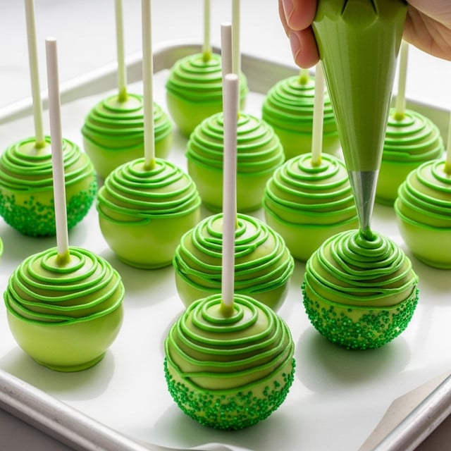 Grinch Cake Pops Recipe