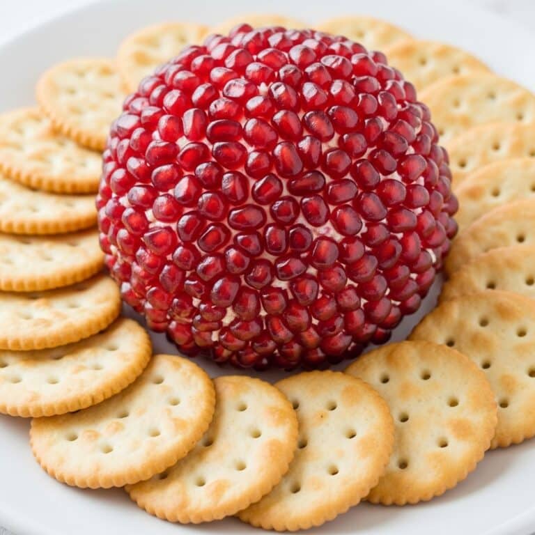 Pomegranate Jeweled Cheeseball Recipe