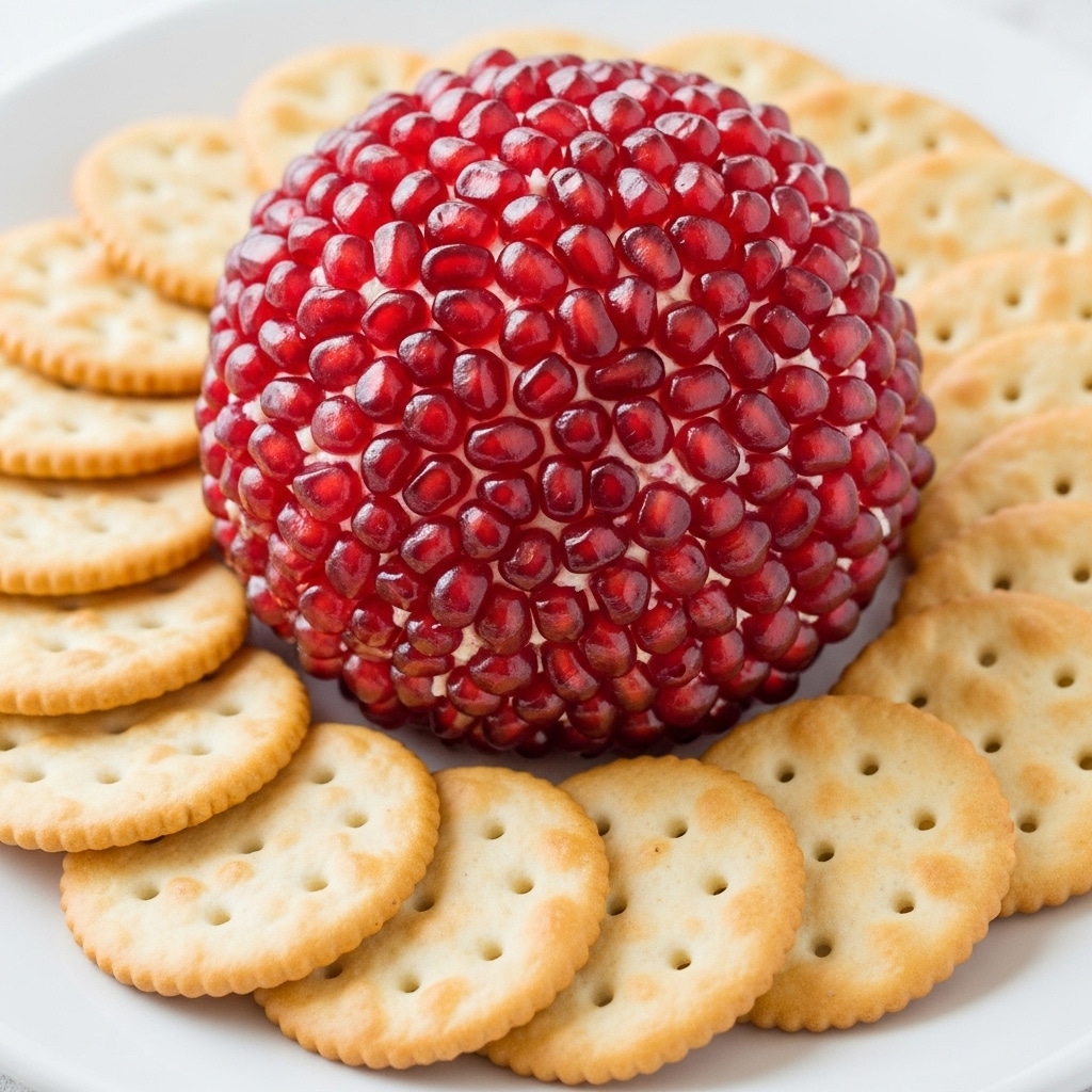 Pomegranate Jeweled Cheeseball Recipe