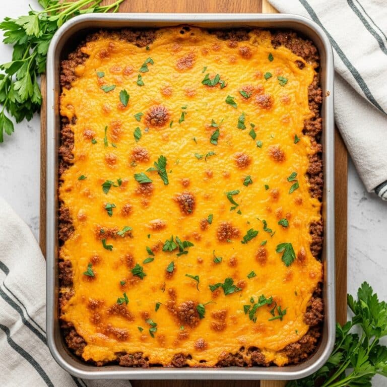 Cheesy Ground Beef Rice Casserole Recipe