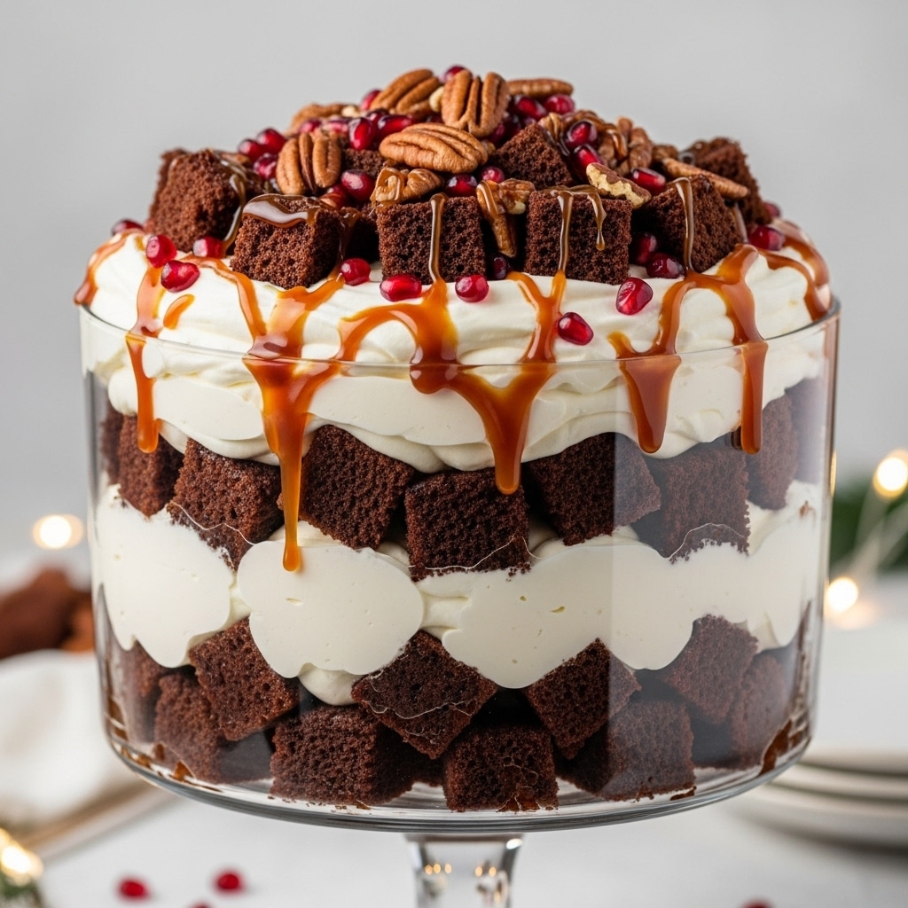 Holiday Gingerbread Trifle with Bourbon Cream Recipe - Recipe Image