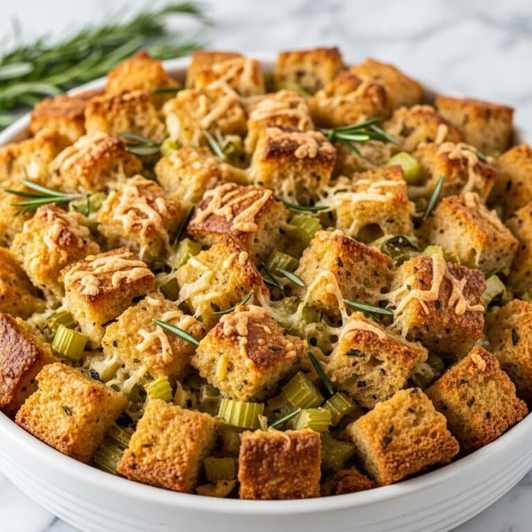 Savory Leek and Gruyère Bread Pudding Recipe