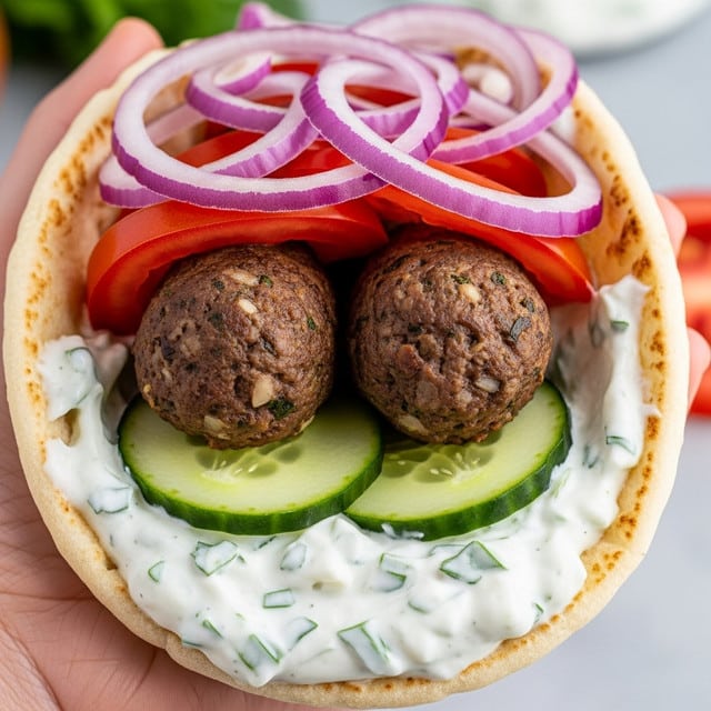 Greek Gyro with Homemade Gyro Meat Recipe - Recipe Image