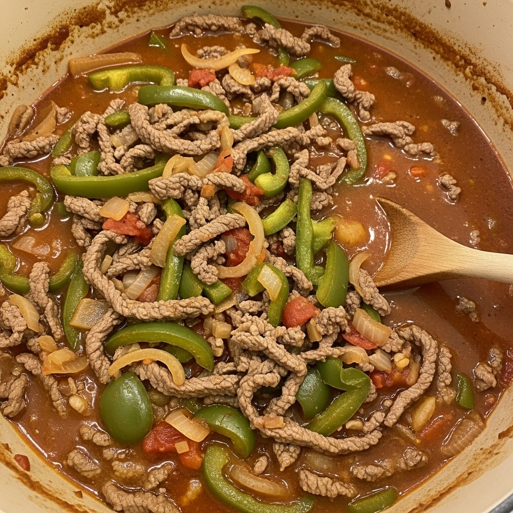 Crockpot Pepper Steak Recipe - Recipe Image