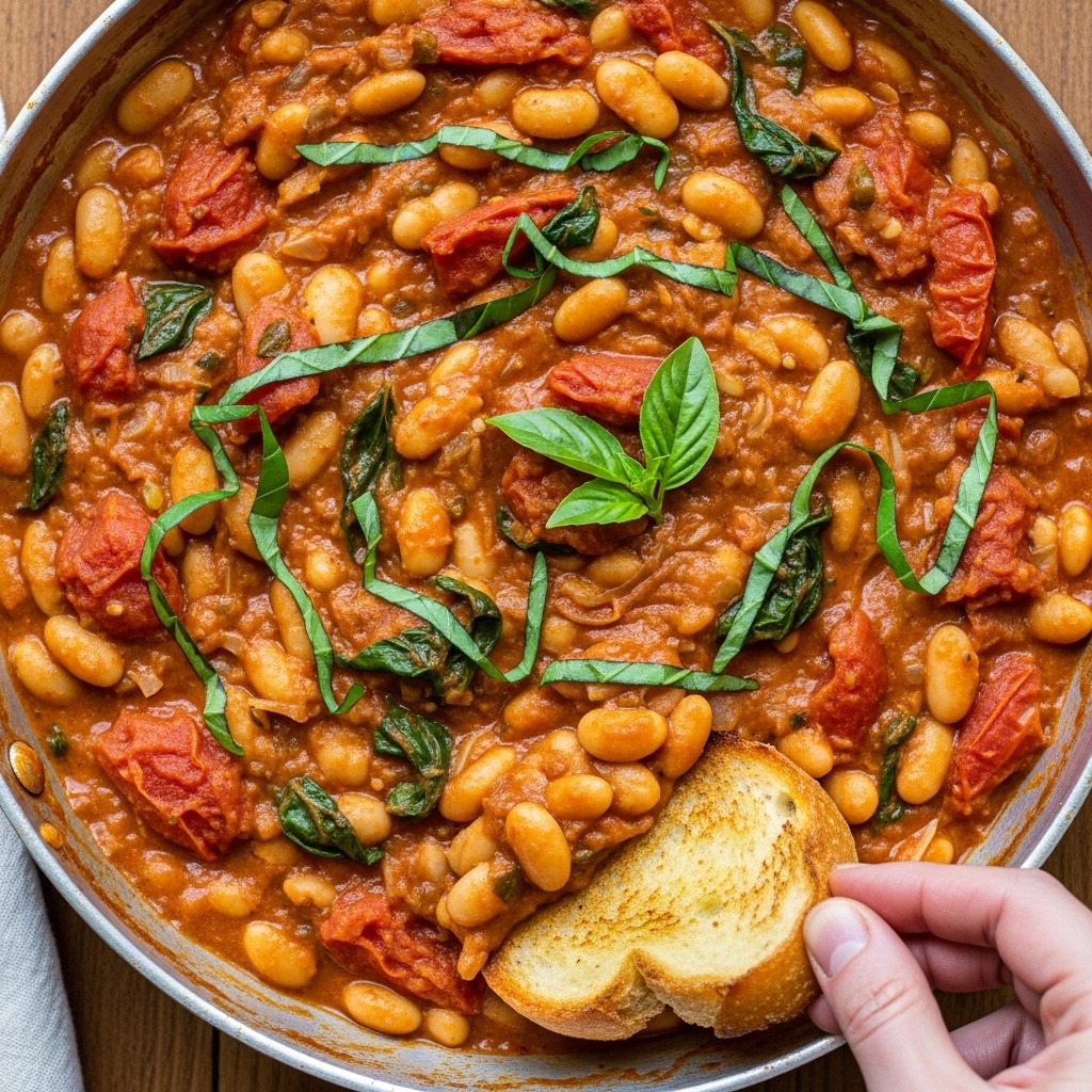 Creamy Tomato White Bean Stew Recipe - Recipe Image