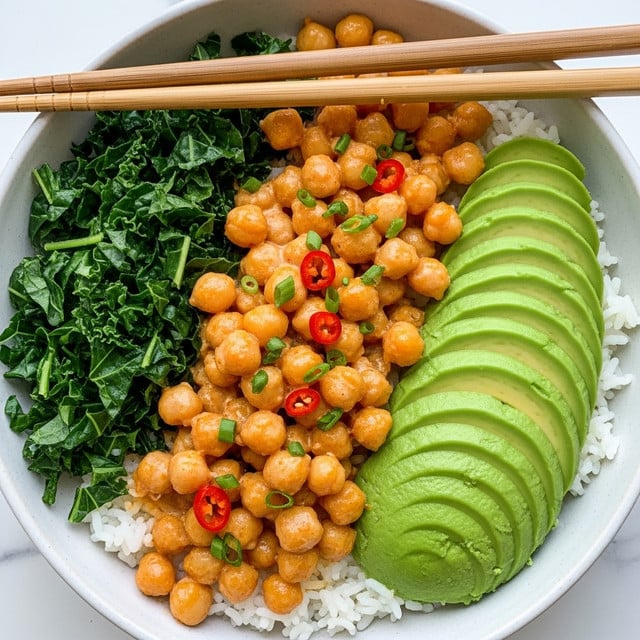 Peanut Chickpea & Veggie Bowls Recipe - Recipe Image