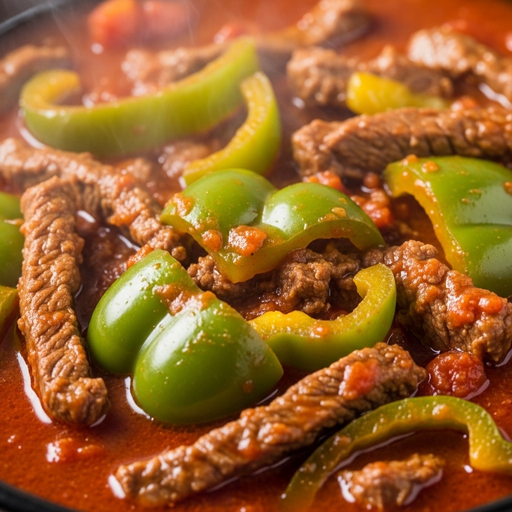 Crockpot Pepper Steak Recipe - Recipe Image
