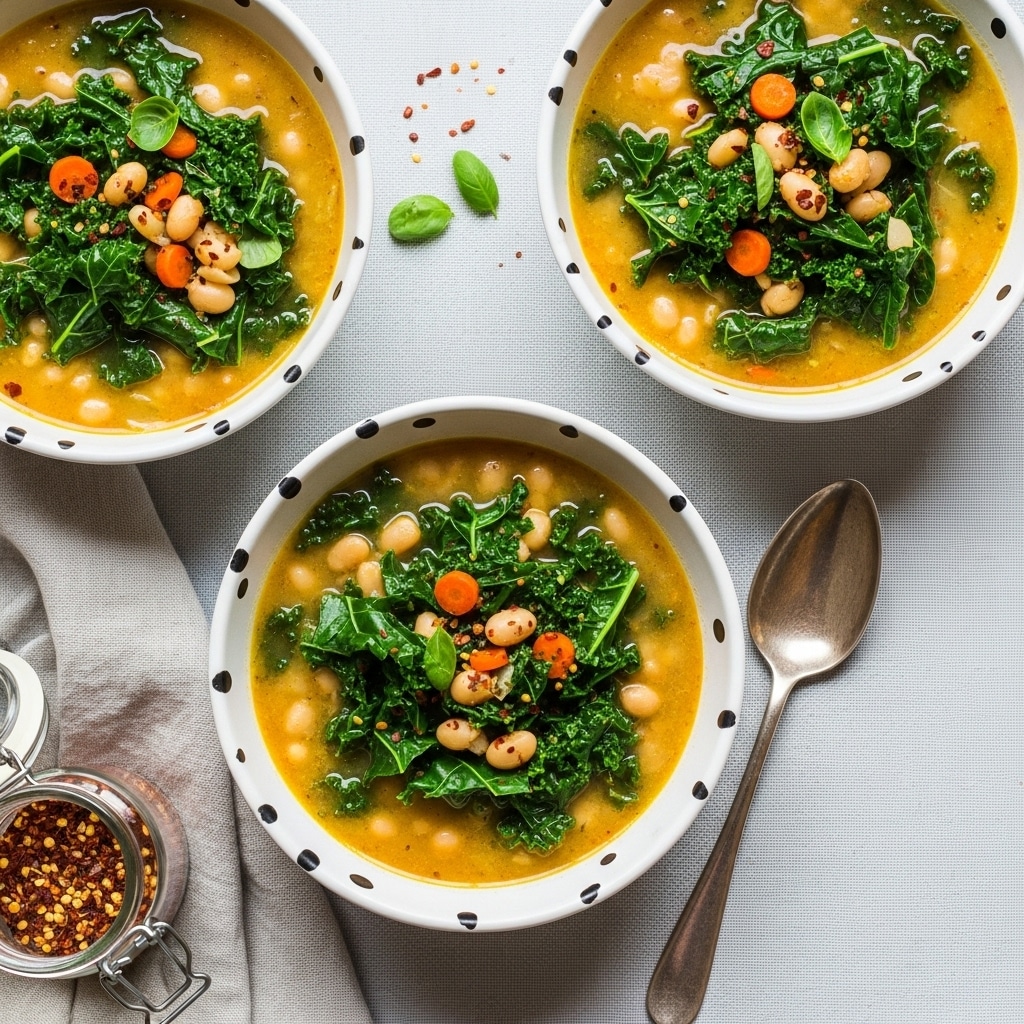 Creamy White Bean Soup with Kale Recipe - Recipe Image