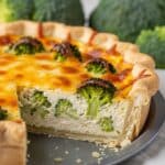 Broccoli Cheddar Cheese Quiche Recipe