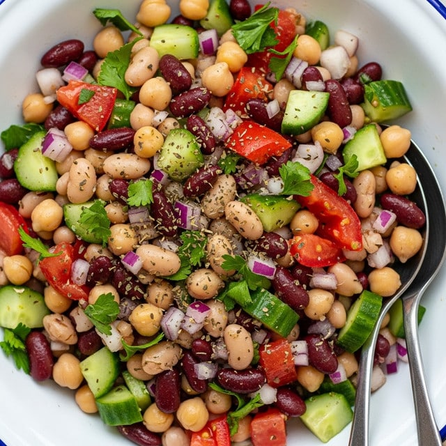 Mediterranean Bean Salad Recipe - Recipe Image