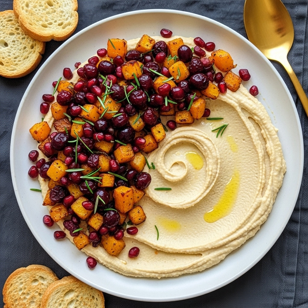 Holiday Butternut Squash Hummus Recipe - Recipe Image