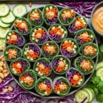 Vegetable Spring Rolls with Peanut Sauce Recipe