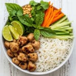 Vietnamese Noodle Bowl with Chicken Recipe