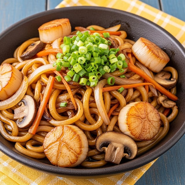 Yaki Udon with Shrimp Recipe - Recipe Image